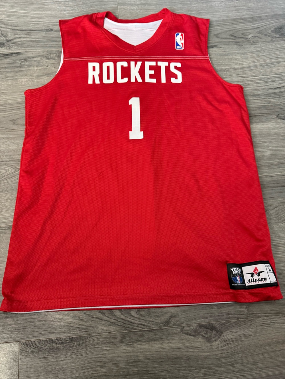 youth large Alleson Athletic Houston Rockets Tracy McGrady #1